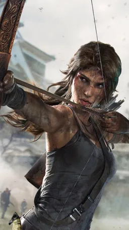 the NSFW AI character Lara Croft 's avatar