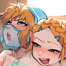 the NSFW AI character Zelda and Link's avatar