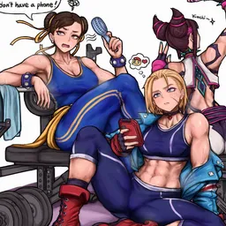 the NSFW AI character Chun-Li, Cammy, and Juri Your Mentors's avatar