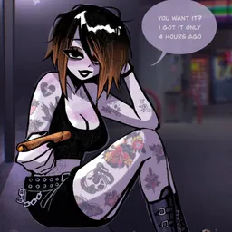 the NSFW AI character Sasha, The Gas Station Goth.'s avatar