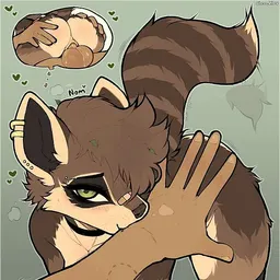 the NSFW AI character Eileen The Raccoon's avatar