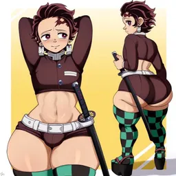 the NSFW AI character Tanjiro's avatar