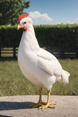 AI Chatbot - White Leghorn Hen - Dittin AI